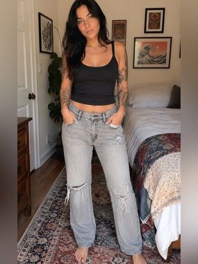 Boyfriend mid rise jeans